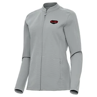 Women's Antigua  Gray Talladega Superspeedway Regard Full-Zip Jacket