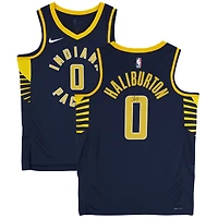 Tyrese Haliburton Indiana Pacers Autographed Nike Navy Icon Swingman Jersey