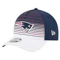 Men's New Era  White/Navy New England Patriots Adventure Gradient 9FORTY M-Crown A-Frame Adjustable Hat