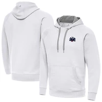 Men's Antigua White Columbus Blue Jackets 2025 NHL Stadium Series Victory Pullover Hoodie
