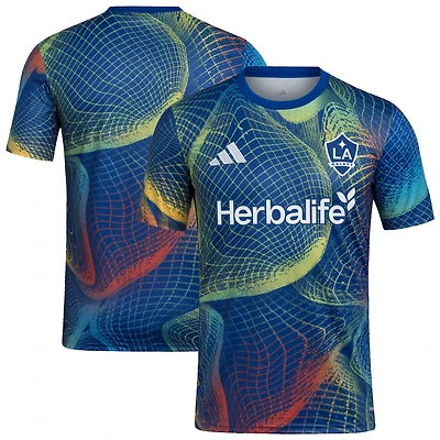 Men's adidas  Blue LA Galaxy 2025 United We Play AEROREADY Pre-Match Top