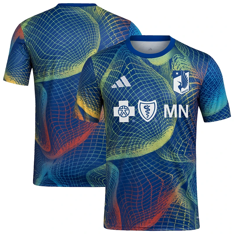 Men's adidas  Blue Minnesota United FC 2025 United We Play AEROREADY Pre-Match Top