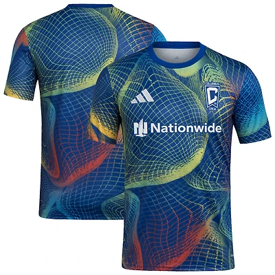 Men's adidas  Blue Columbus Crew 2025 United We Play AEROREADY Pre-Match Top