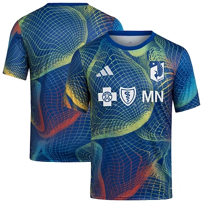 Youth adidas  Blue Minnesota United FC 2025 We Play AEROREADY Pre-Match Top