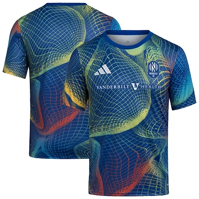 Youth adidas  Blue Nashville SC 2025 United We Play AEROREADY Pre-Match Top