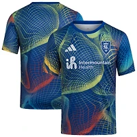 Youth adidas  Blue Real Salt Lake 2025 United We Play AEROREADY Pre-Match Top