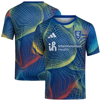 Youth adidas  Blue Real Salt Lake 2025 United We Play AEROREADY Pre-Match Top