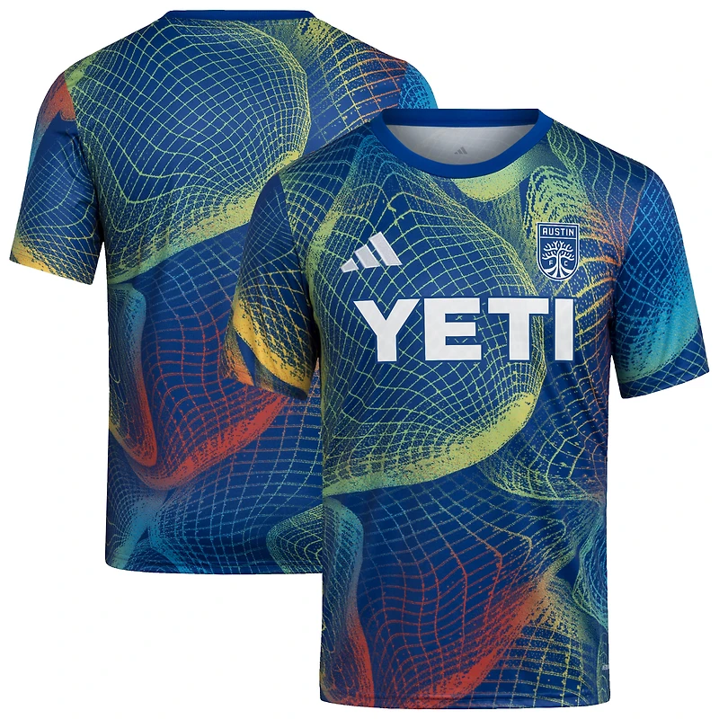 Youth adidas  Blue Austin FC 2025 United We Play AEROREADY Pre-Match Top