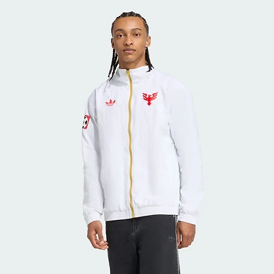 Men's adidas Originals White D.C. United 2025 Archive Collection Anthem Full-Zip Jacket