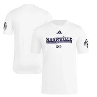 Men's adidas White Nashville SC 2025 Archive Collection Jersey Hook T-Shirt