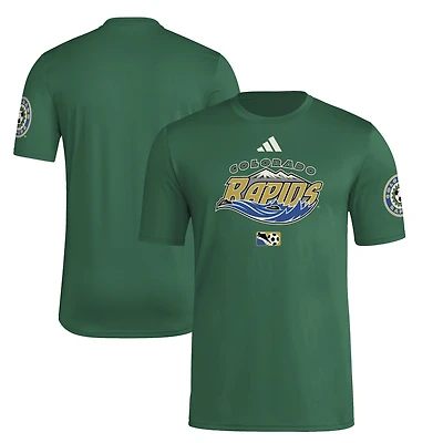 Men's adidas Green Colorado Rapids 2025 Archive Collection Jersey Hook T-Shirt