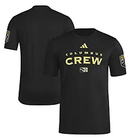 Men's adidas Black Columbus Crew 2025 Archive Collection Jersey Hook T-Shirt