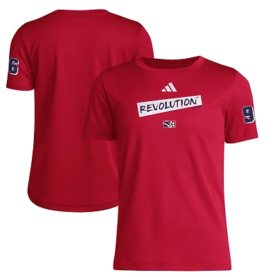 Youth adidas Red New England Revolution 2025 Archive Collection Jersey Hook T-Shirt