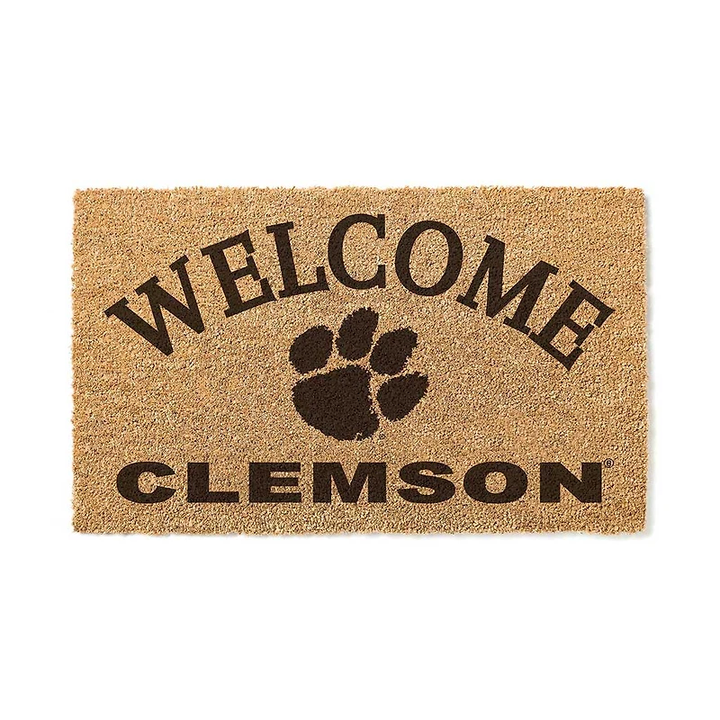 Clemson Tigers 18" x 34" Welcome Coir Doormat
