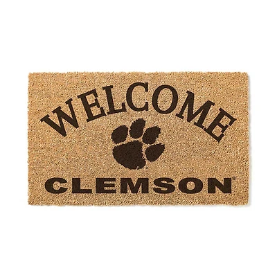Clemson Tigers 18" x 34" Welcome Coir Doormat