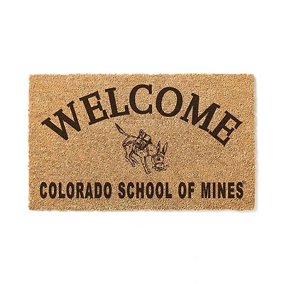 Colorado School of Mines Orediggers 18" x 34" Welcome Coir Doomat