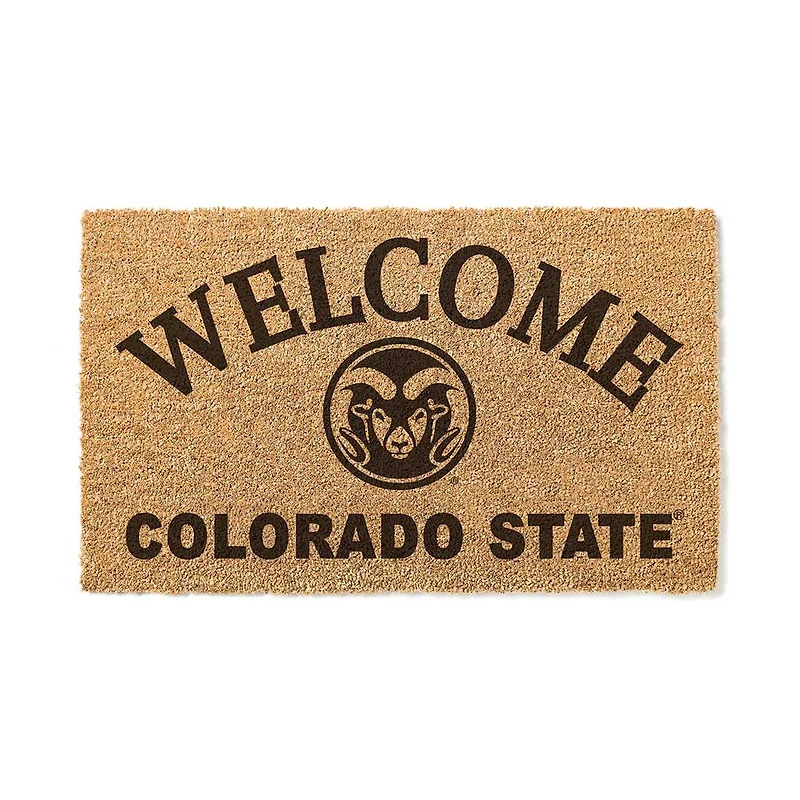 Colorado State Rams 18" x 34" Welcome Coir Doormat
