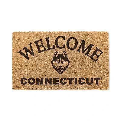 UConn Huskies 18" x 34" Welcome Coir Doormat
