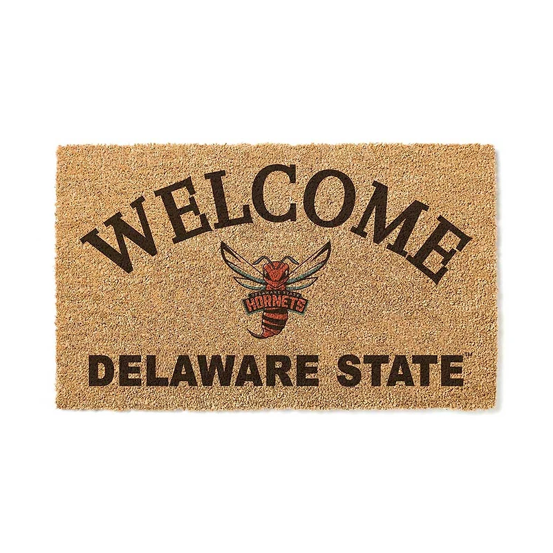 Delaware State Hornets 18" x 34" Welcome Coir Doomat