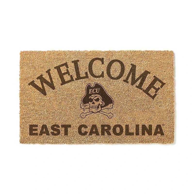 ECU Pirates 18" x 34" Welcome Coir Doomat