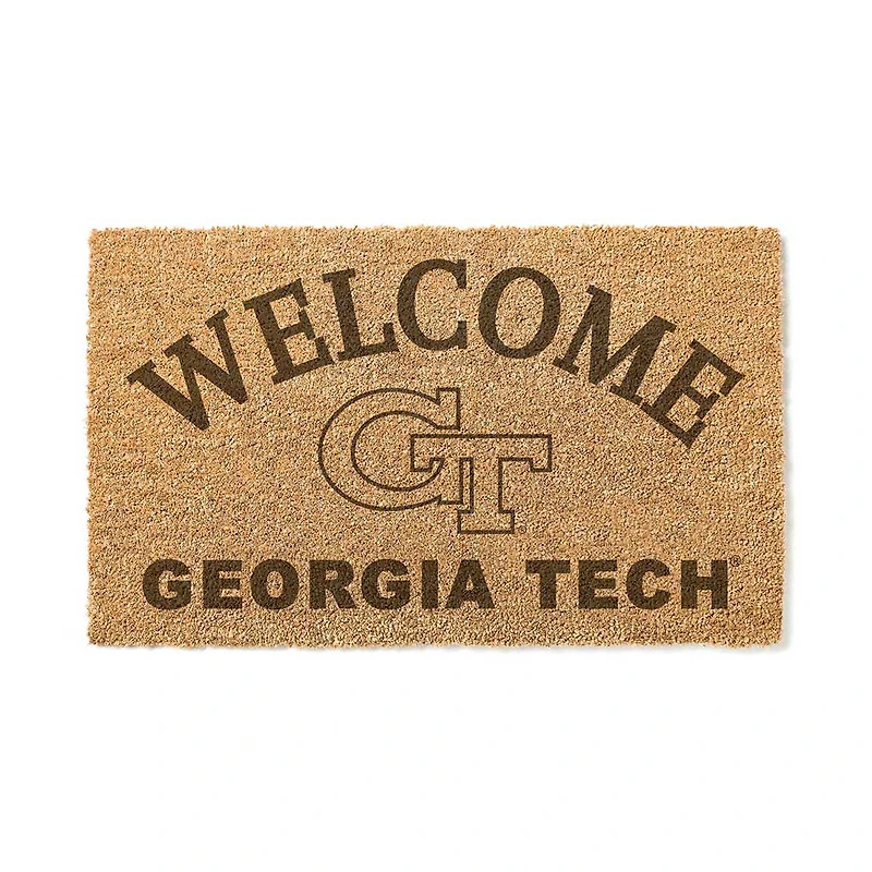 Georgia Tech Yellow Jackets 18" x 34" Welcome Coir Doomat