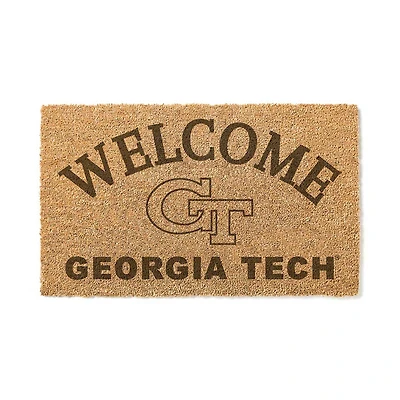 Georgia Tech Yellow Jackets 18" x 34" Welcome Coir Doomat