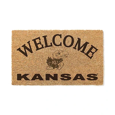 Kansas Jayhawks 18" x 34" Welcome Coir Doomat