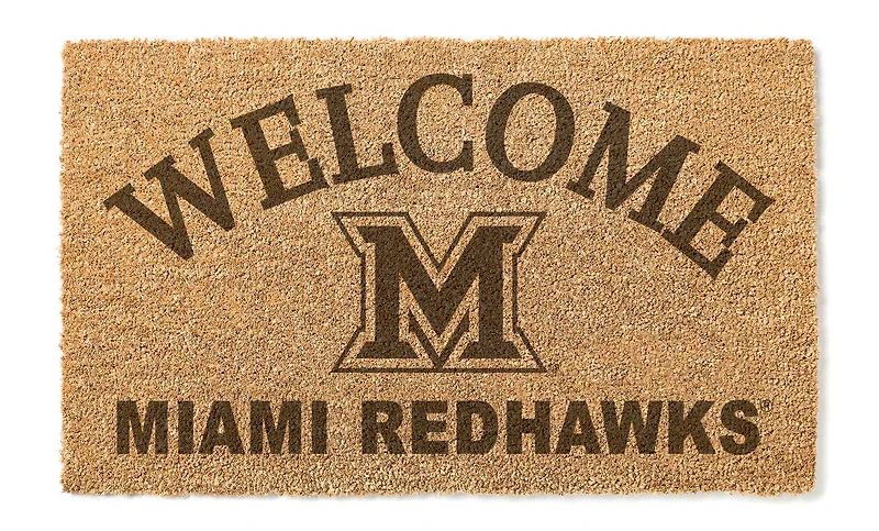 Miami University RedHawks 18" x 34" Welcome Coir Doomat