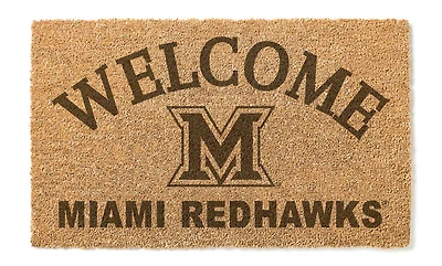 Miami University RedHawks 18" x 34" Welcome Coir Doomat