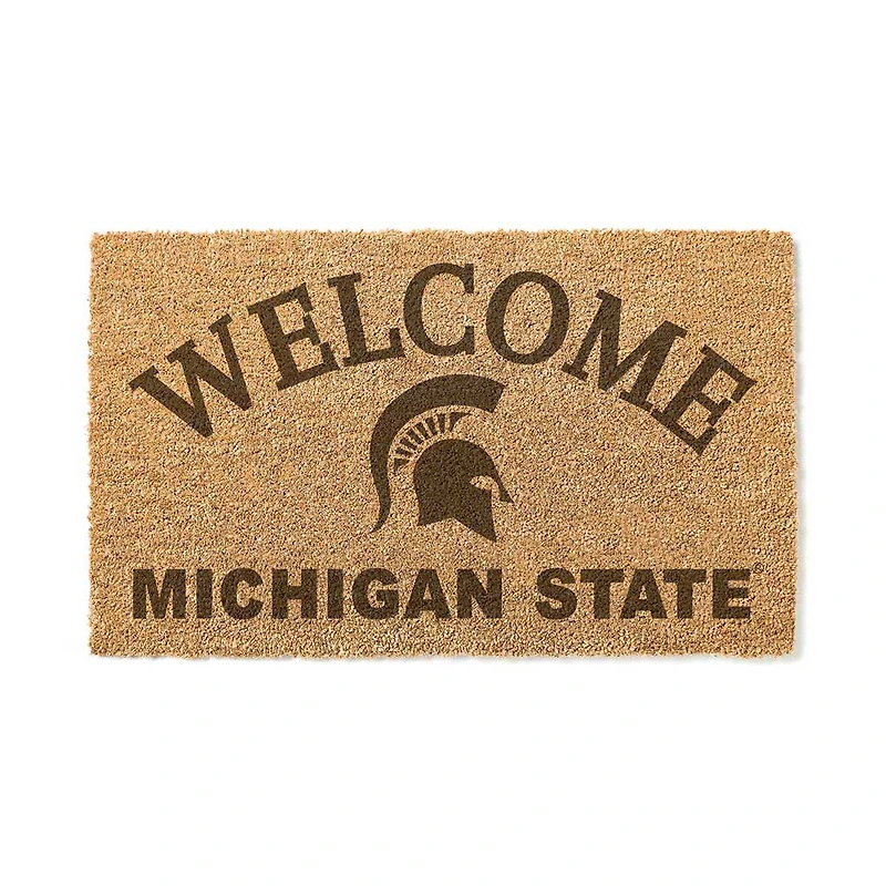 Michigan State Spartans 18" x 34" Welcome Coir Doomat