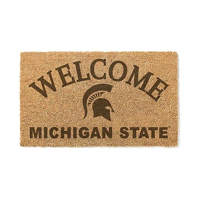Michigan State Spartans 18" x 34" Welcome Coir Doomat