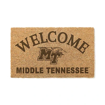 MTSU Blue Raiders 18" x 34" Welcome Coir Doomat