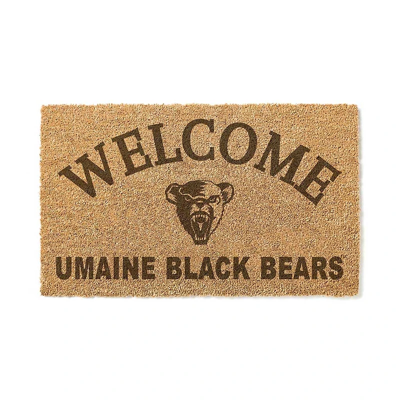 Maine Black Bears 18" x 34" Welcome Coir Doomat
