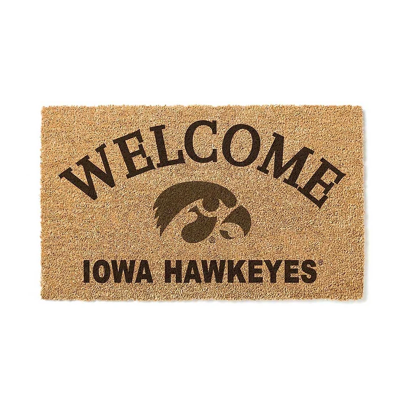 Iowa Hawkeyes 18" x 34" Welcome Coir Doomat