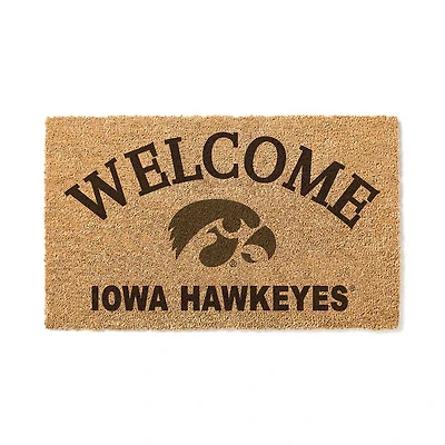 Iowa Hawkeyes 18" x 34" Welcome Coir Doomat
