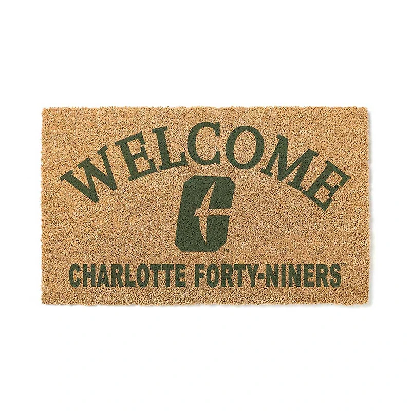 Charlotte 49ers 18" x 34" Welcome Coir Doomat