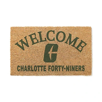 Charlotte 49ers 18" x 34" Welcome Coir Doomat