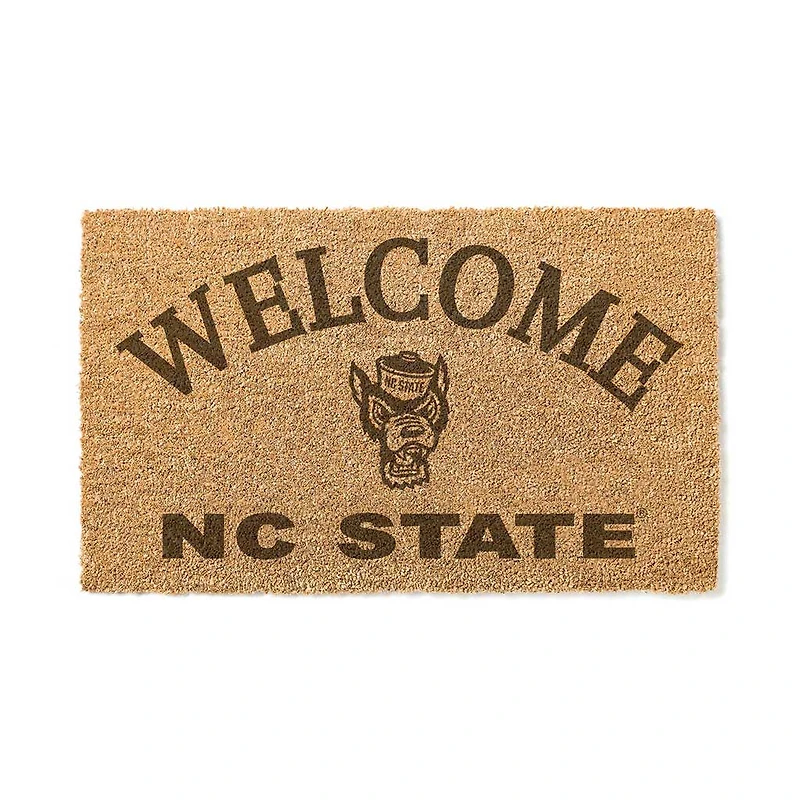 NC State Wolfpack 18" x 34" Welcome Coir Doormat