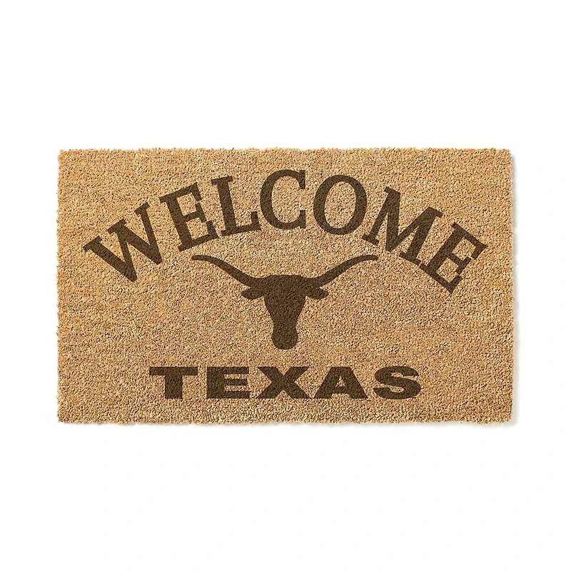 Texas Longhorns 18" x 34" Welcome Coir Doormat