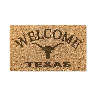 Texas Longhorns 18" x 34" Welcome Coir Doormat