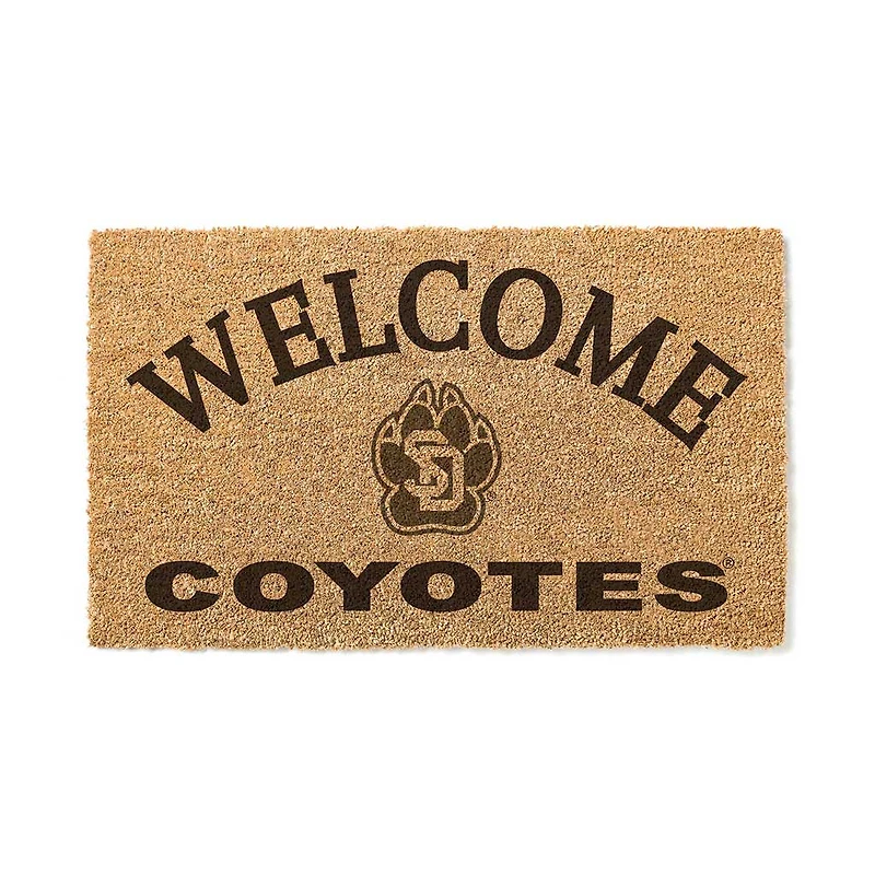 South Dakota Coyotes 18" x 34" Welcome Coir Doomat