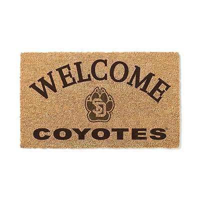 South Dakota Coyotes 18" x 34" Welcome Coir Doomat