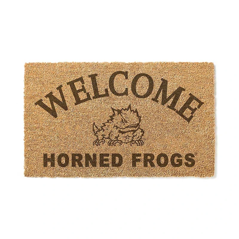 TCU Horned Frogs 18" x 34" Welcome Coir Doomat