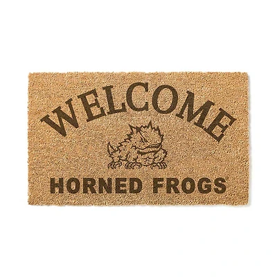 TCU Horned Frogs 18" x 34" Welcome Coir Doomat