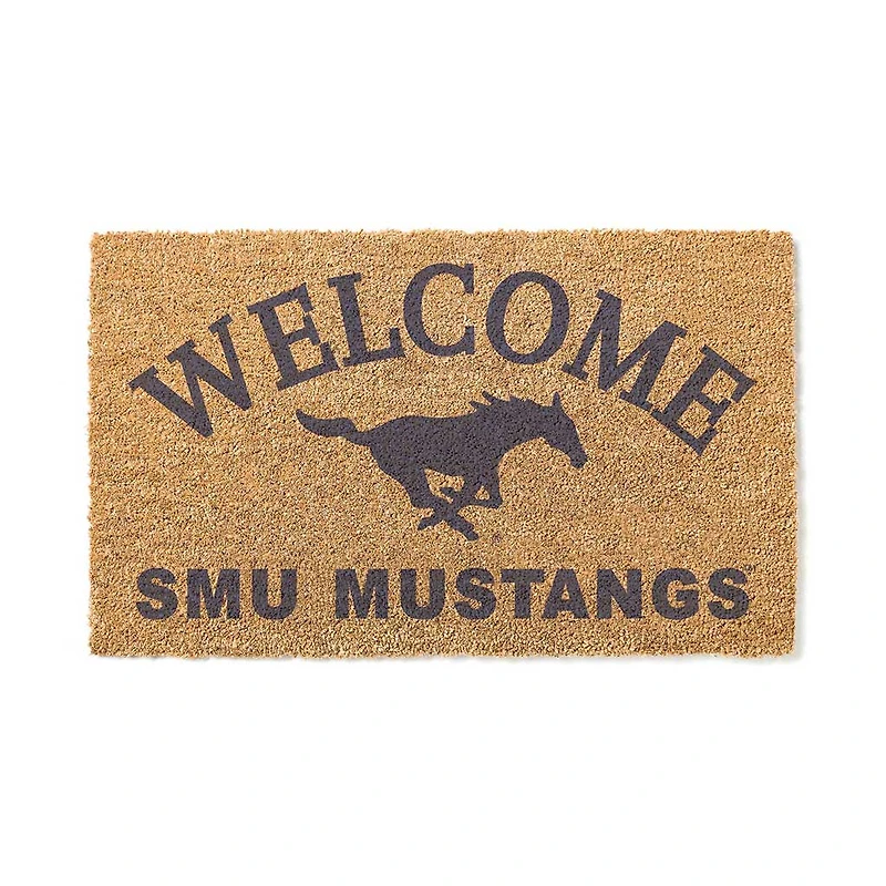 SMU Mustangs 18" x 34" Welcome Coir Doomat