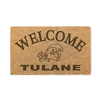 Tulane Green Wave 18" x 34" Welcome Coir Doomat