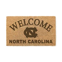 North Carolina Tar Heels 18" x 34" Welcome Coir Doomat
