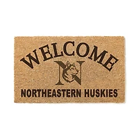 Northeastern Huskies 18" x 34" Welcome Coir Doomat