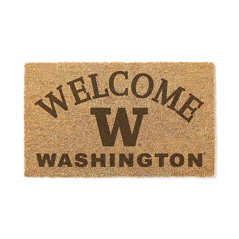 Washington Huskies 18" x 34" Welcome Coir Doomat