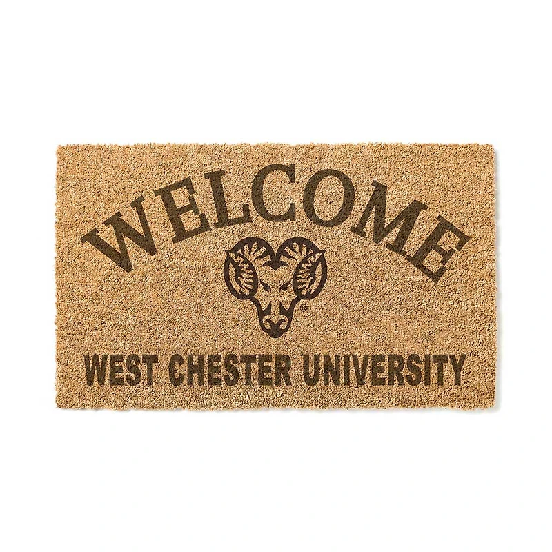 West Chester Golden Rams 18" x 34" Welcome Coir Doomat